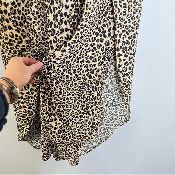 EVEREVE Peyton Jensen Whitney Pant LEOPARD SPILT LEG PANTS-size xs - Picture 4 of 9